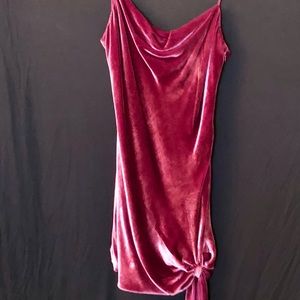 Cinq a Sept velvet burgundy mini dress